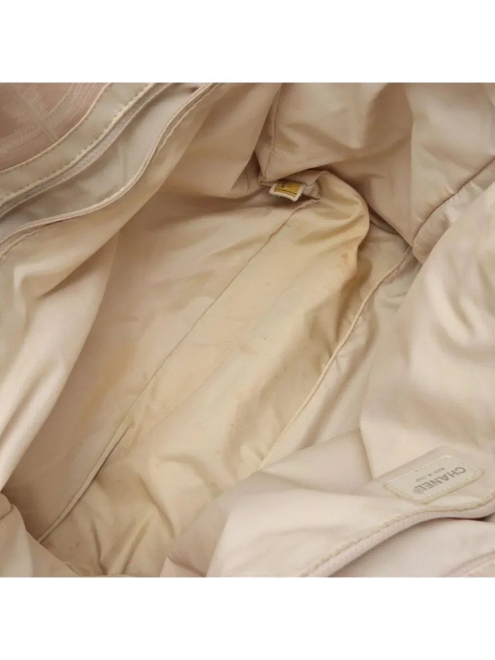 Chanel Tote New Travel Line MM Beige Leather